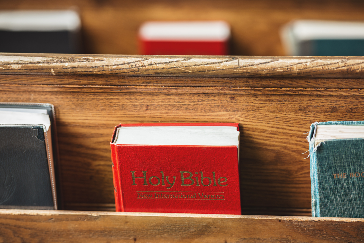 Church pew bibles